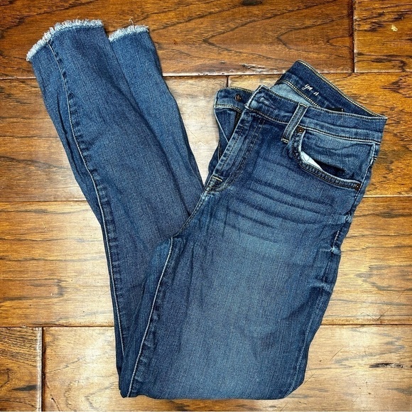 7 for all mankind gwenevere skinny gray ankle jean - Picture 4 of 10